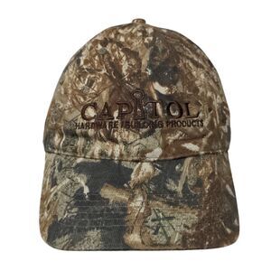 Capitol Hardware Building Products Strapback Hat Camo One Size 6 Panel